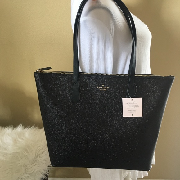 New Kate spade joeley glitter tote shoulder bag - Picture 5 of 8